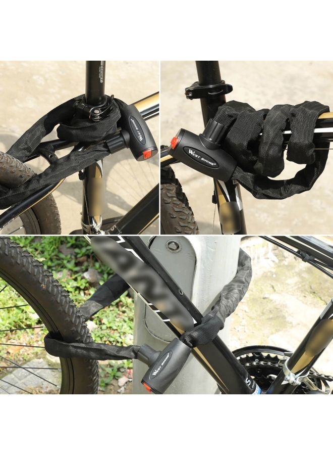 NIBEMINENT Bicycle Chains Lock With Key Set 0.9meter - Image 3