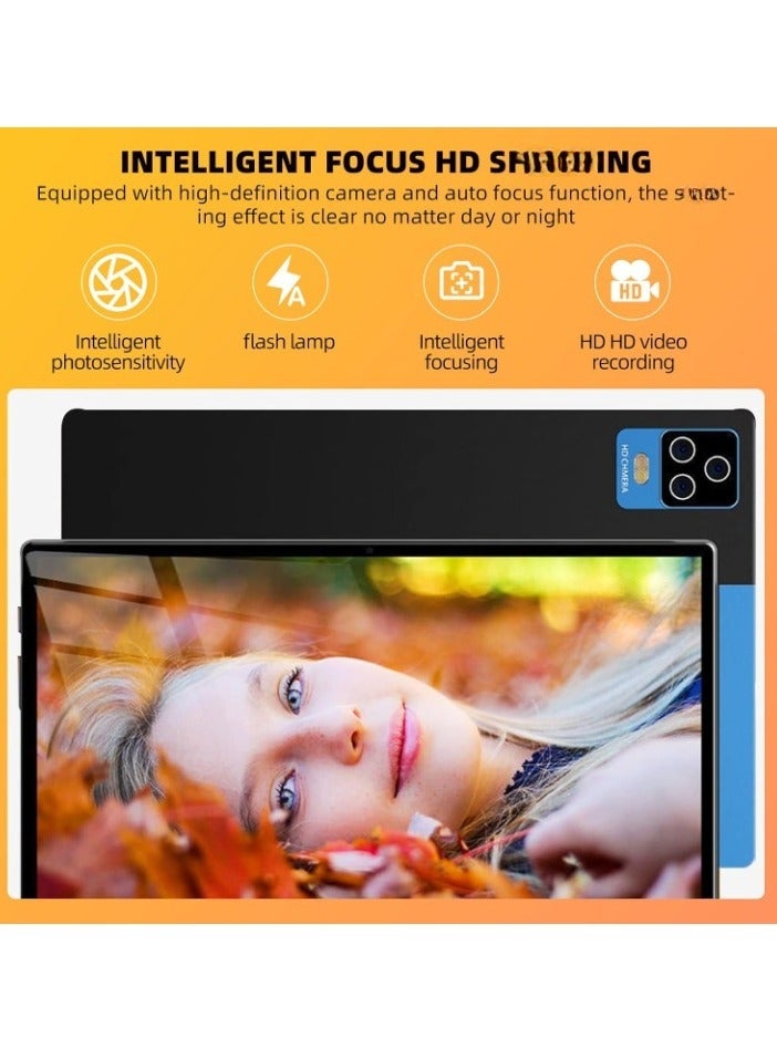 AROAQ P71 Gaming Tablet, 800mah Battery Wifi Tablet With 3 Cameras, Octa Core Processor Large Screen Android Tablet, Lightweight Portable Touch Pad For Movies Gaming, (Black And Blue, 6GB RAM And 128GB ROM) - Image 4