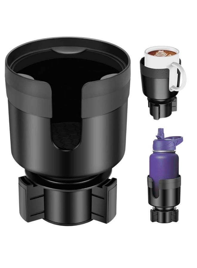 Car Cup Holder Expander Adapter, Large Cup Holder Expander for Car, With its adjustable base, it fits most round car cup holders, Automobile Accessories