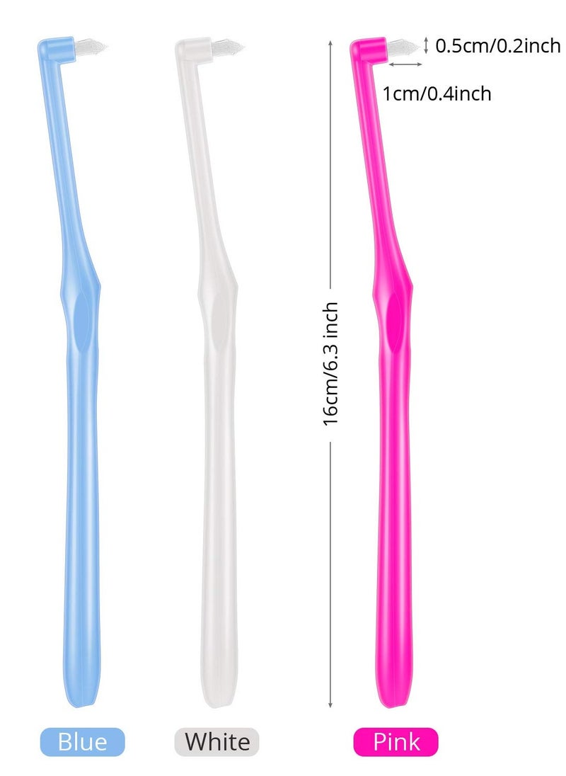 KASTWAVE - 12 Pieces Tufted Toothbrush End-Tuft Tapered Trim Toothbrush Soft Trim Toothbrush Single Compact Interdental Interspace Brush - Image 1