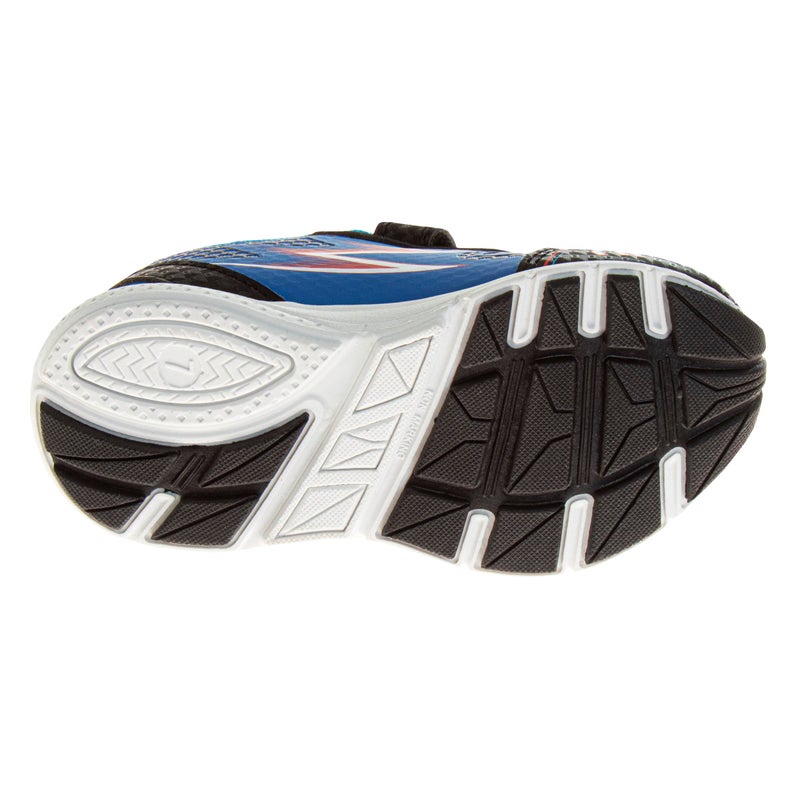 Josmo Kids Sonic The Hedgehog Sneakers LED Light Up Shoe - Slipon Laceless Casual Fashion Athletic Shoes for Boys - Blue Black (Size 7 Toddler) - Image 5