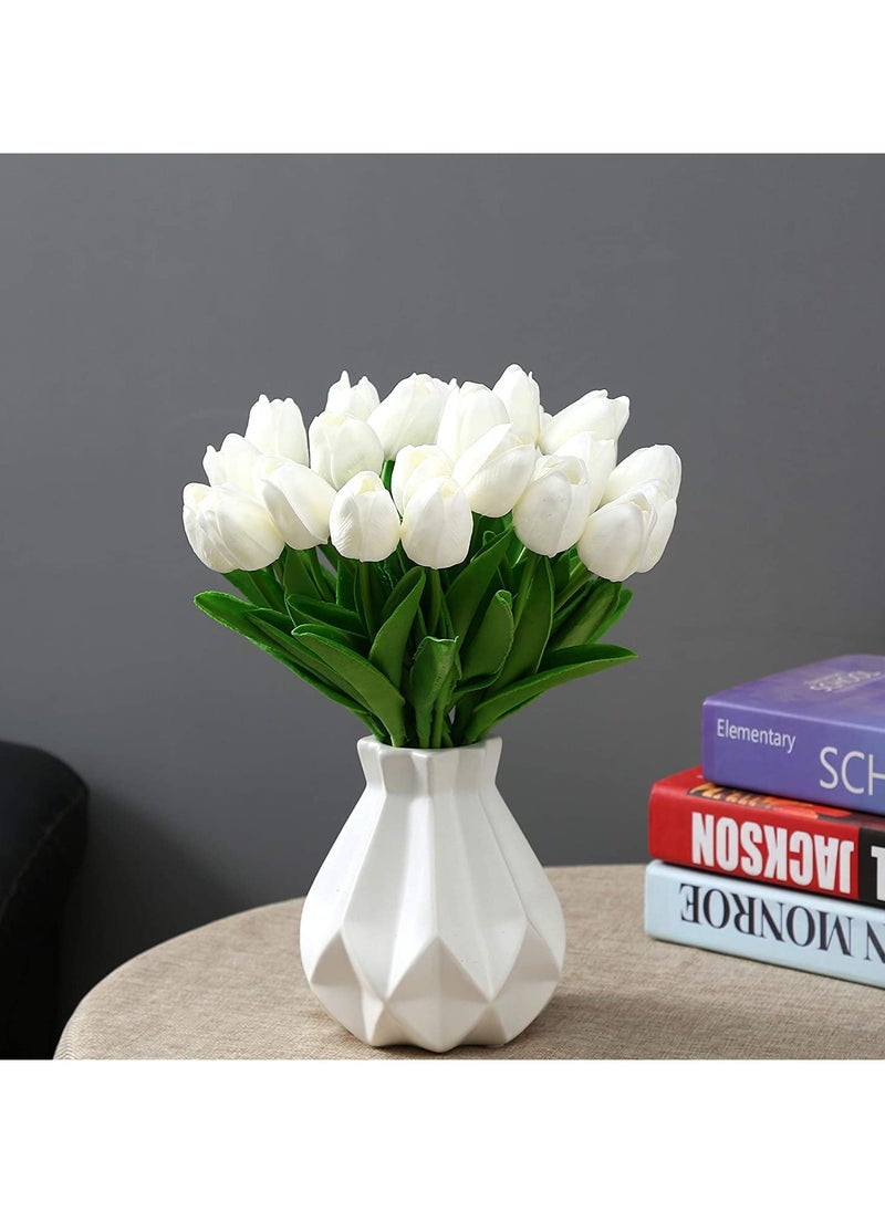 Generic Silicone  Artificial Tulip Flower Sticks (Pack of 10) for Home Decoration  - Image 2