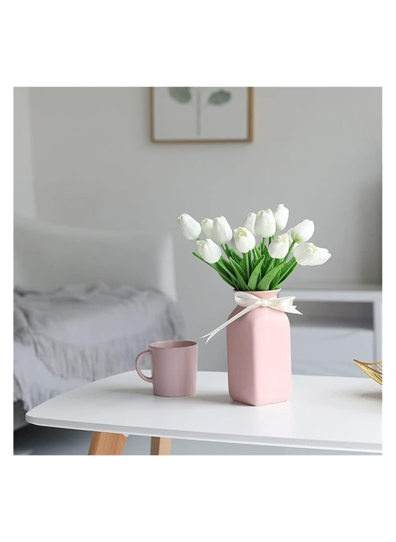Generic Silicone  Artificial Tulip Flower Sticks (Pack of 10) for Home Decoration  - Image 4