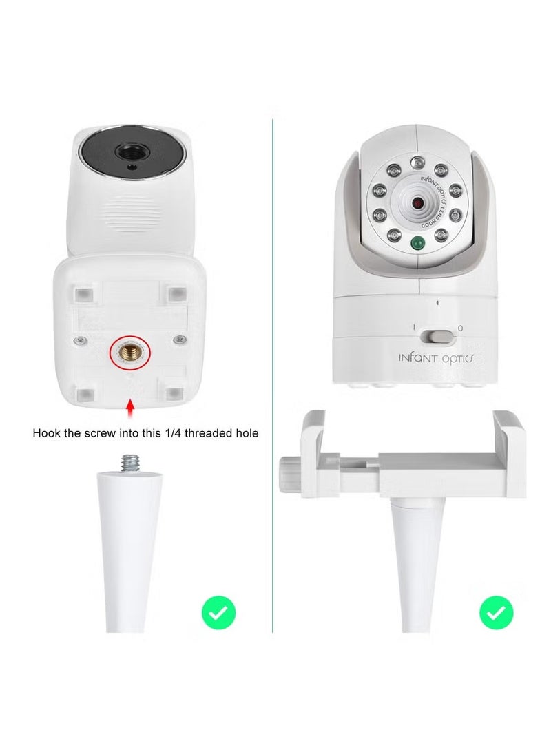 والالا رف كاميرا مراقبة الأطفال متوافق مع معظم أجهزة مراقبة الأطفال الأخرى، حامل كاميرا أطفال عالمي، يثبت على أرفف أسرة الأطفال أو الأثاث - Image 4