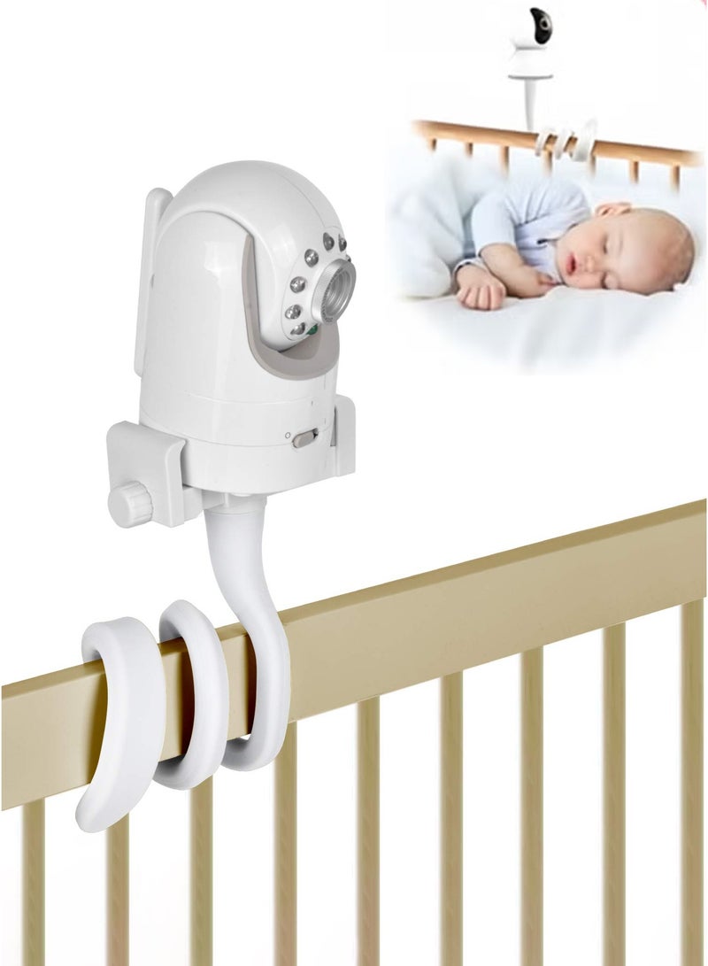 والالا رف كاميرا مراقبة الأطفال متوافق مع معظم أجهزة مراقبة الأطفال الأخرى، حامل كاميرا أطفال عالمي، يثبت على أرفف أسرة الأطفال أو الأثاث - Image 1