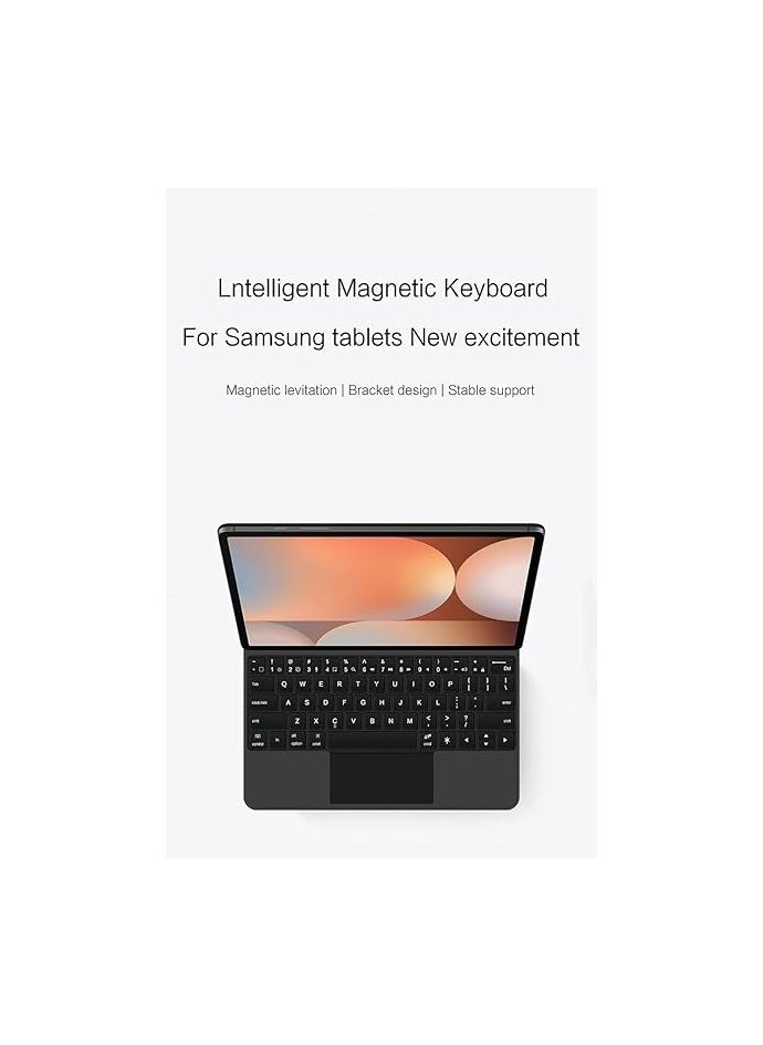 Magnetic Floating Wireless Keyboard Case for iPad Mini 7 A17 Pro, iPad Mini 7th/6th Generation (2024/2021), Bluetooth Keyboard with Multi-Touch Trackpad