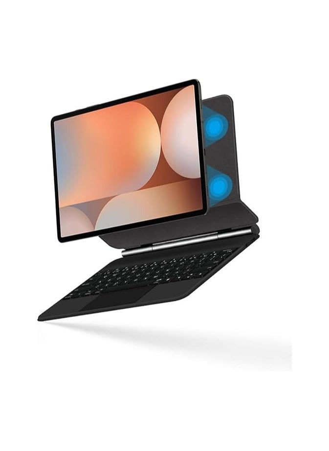 Magnetic Floating Wireless Keyboard Case for iPad Mini 7 A17 Pro, iPad Mini 7th/6th Generation (2024/2021), Bluetooth Keyboard with Multi-Touch Trackpad