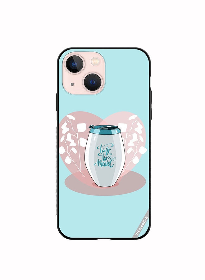 VR CREATIVE Protective Case Cover For Apple iPhone 14 Plus Travel Mug Design Multicolour - Image 1