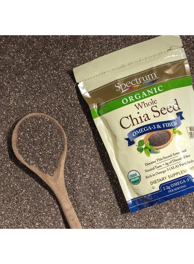 Spectrum Essentials Organic Chia Seed, Omega-3 & Fiber, 12 Oz - Image 2