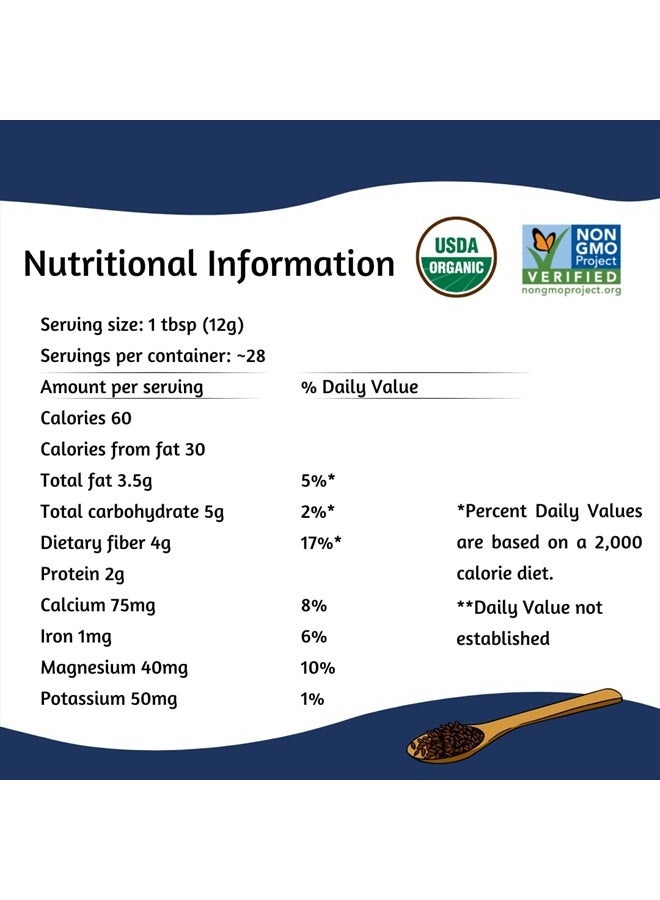 Spectrum Essentials Organic Chia Seed, Omega-3 & Fiber, 12 Oz - Image 5