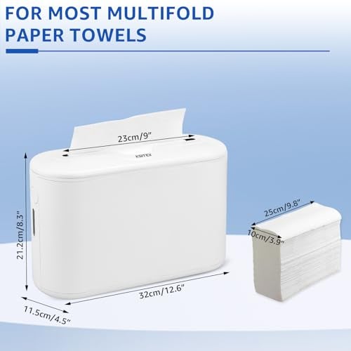 KSITEX Countertop Paper Towel Holder, Commercial Paper Towel Dispenser, Multifold Trifold Z-Fold Paper Towel Holder, Napkin Holder Dispenser, Hand Towel Dispenser for Home Kitchen Restaurant - Image 2