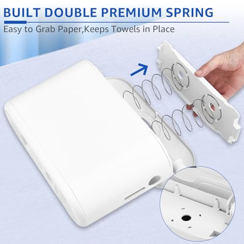 KSITEX Countertop Paper Towel Holder, Commercial Paper Towel Dispenser, Multifold Trifold Z-Fold Paper Towel Holder, Napkin Holder Dispenser, Hand Towel Dispenser for Home Kitchen Restaurant - Image 5