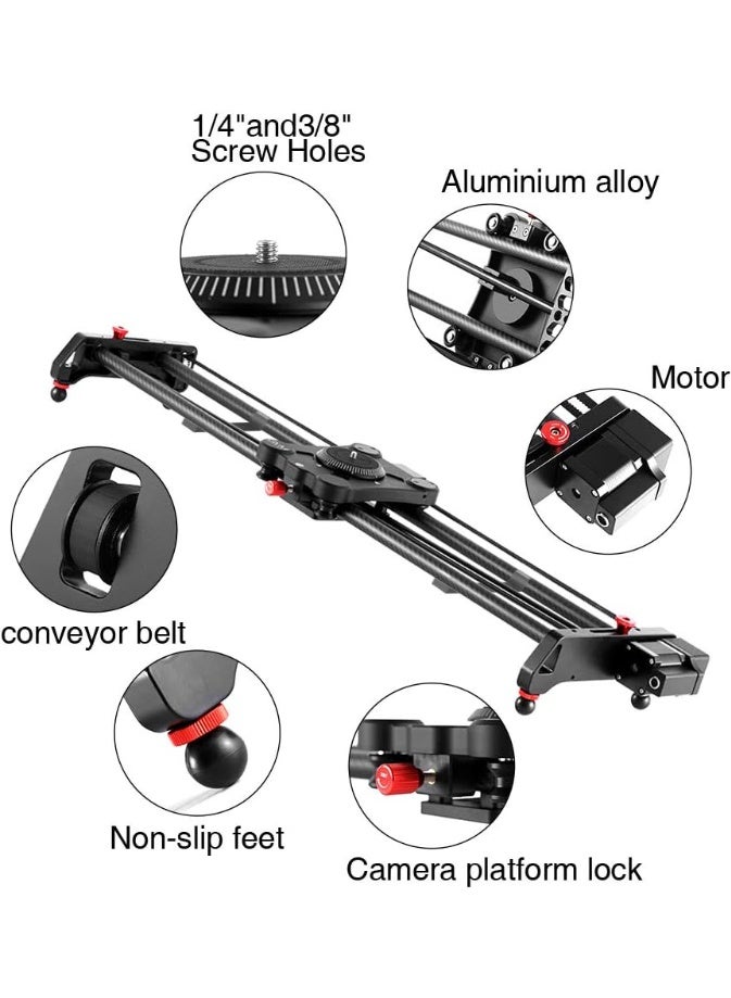 GVM GR-120QD Motorized Camera Slider 48" – Professional Carbon Fiber Track for DSLR, Mirrorless & Video Cameras, Smooth Timelapse & Pan Shots - Image 2