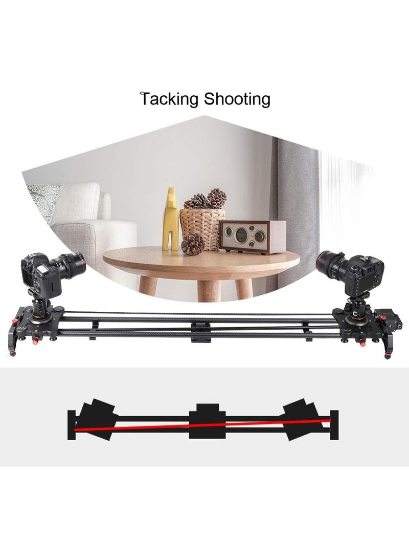 GVM GR-120QD Motorized Camera Slider 48" – Professional Carbon Fiber Track for DSLR, Mirrorless & Video Cameras, Smooth Timelapse & Pan Shots - Image 4