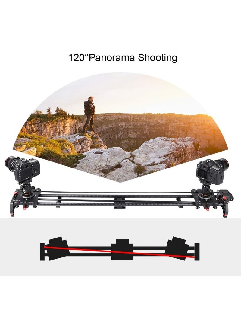 GVM GR-120QD Motorized Camera Slider 48" – Professional Carbon Fiber Track for DSLR, Mirrorless & Video Cameras, Smooth Timelapse & Pan Shots - Image 5