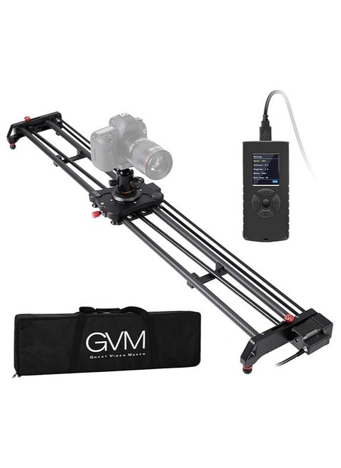 GVM Great Video Maker Camera Slider, 48" Motorized DSLR Camera Track Dolly Slider Stabilizer Rail with Time Lapse Tracking and 120-degree Panoramic Shooting, Perfect Photograph Movie Film Making