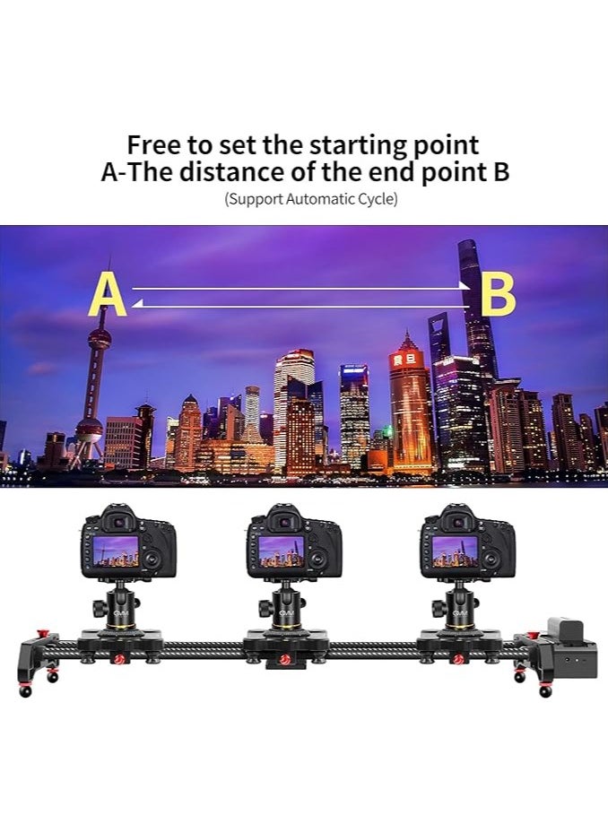 GVM - GVM Great Video Maker Camera Slider, 48" Motorized DSLR Camera Track Dolly Slider Stabilizer Rail with Time Lapse Tracking and 120-degree Panoramic Shooting, Perfect Photograph Movie Film Making - Image 1