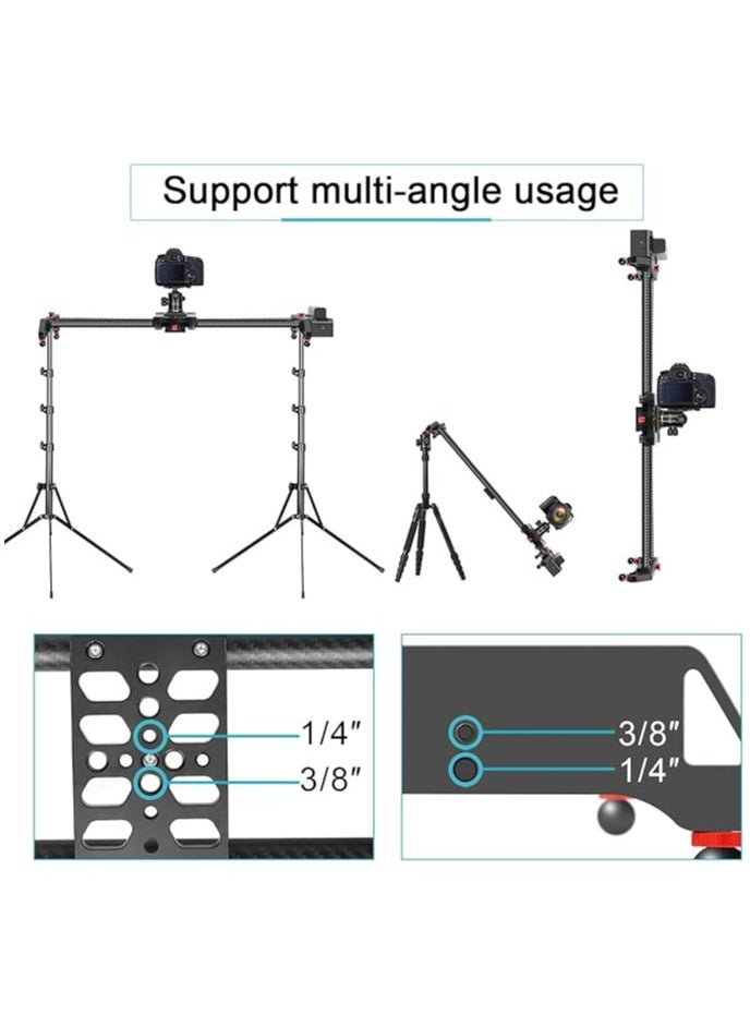 GVM - GVM Great Video Maker Camera Slider, 48" Motorized DSLR Camera Track Dolly Slider Stabilizer Rail with Time Lapse Tracking and 120-degree Panoramic Shooting, Perfect Photograph Movie Film Making - Image 1