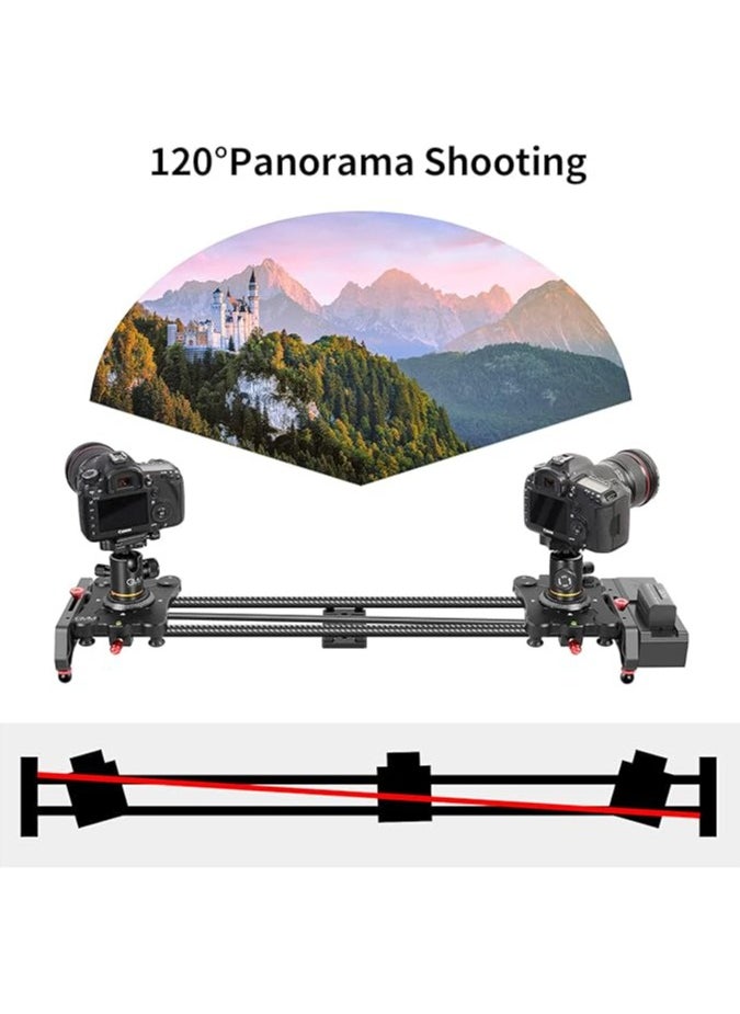 GVM - GVM Great Video Maker Camera Slider, 48" Motorized DSLR Camera Track Dolly Slider Stabilizer Rail with Time Lapse Tracking and 120-degree Panoramic Shooting, Perfect Photograph Movie Film Making - Image 1
