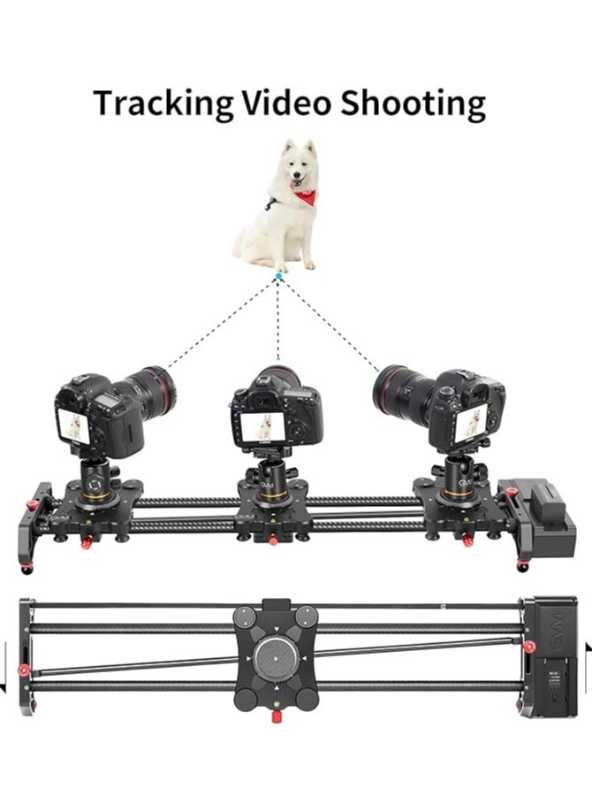GVM - GVM Great Video Maker Camera Slider, 48" Motorized DSLR Camera Track Dolly Slider Stabilizer Rail with Time Lapse Tracking and 120-degree Panoramic Shooting, Perfect Photograph Movie Film Making - Image 1