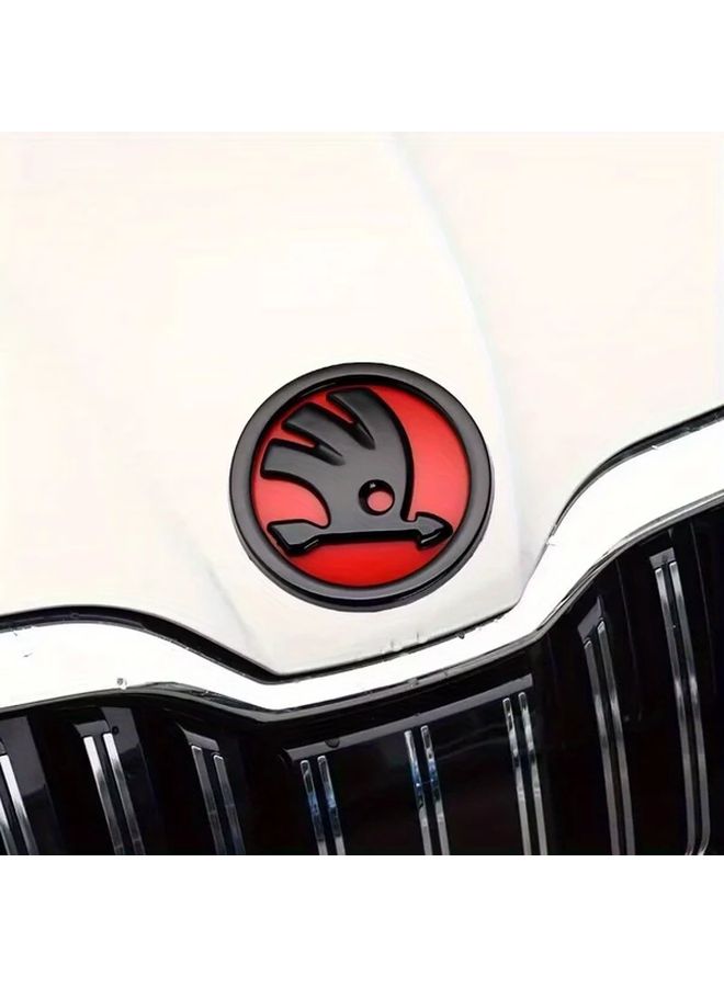 2Pcs Black Car Emblem Badge Stickers Easy Apply Remove for Trunk Front Rear - Image 5
