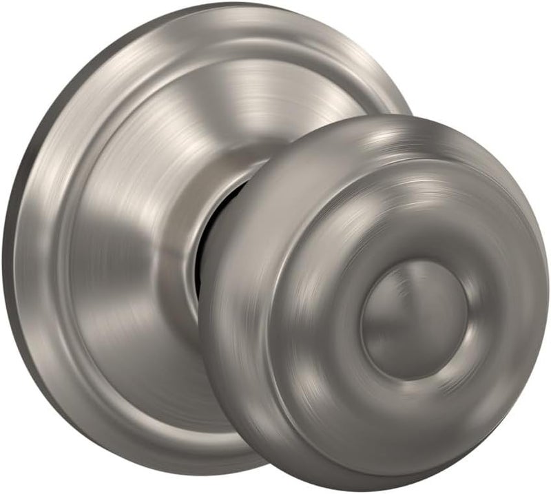 Schlage F10GEO619 Georgian Passage Knob in Satin Nickel Finish - Image 2