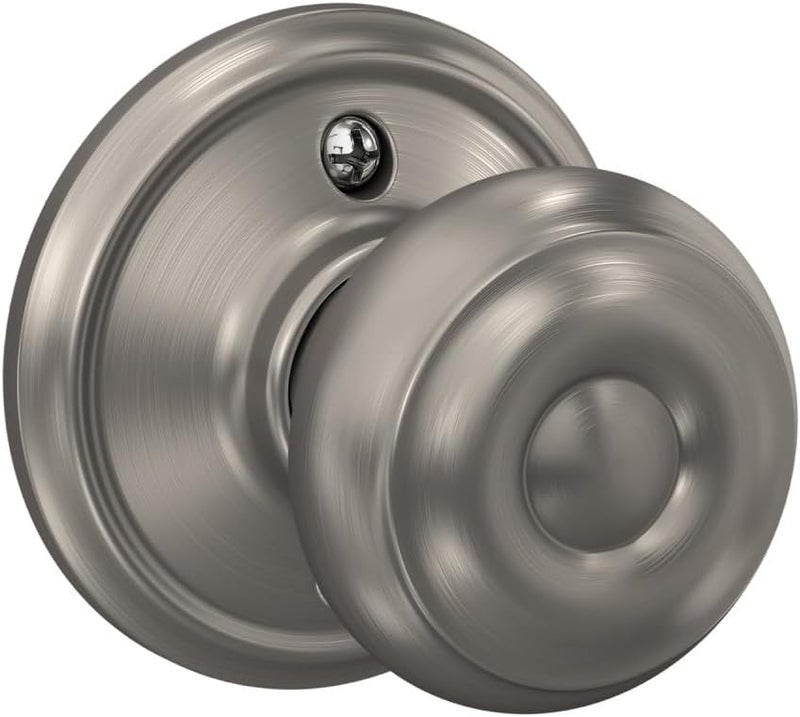 Schlage F10GEO619 Georgian Passage Knob in Satin Nickel Finish - Image 3