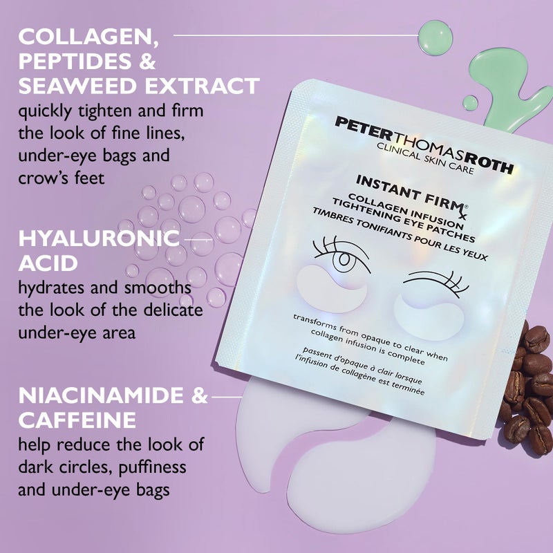 Peter Thomas Roth | Instant FIRMxÂ® Collagen Tightening Eye Patches | Eye Patches For Firming Under-Eye Bags & Wrinkles | Eye Masks For Puffiness - Image 5