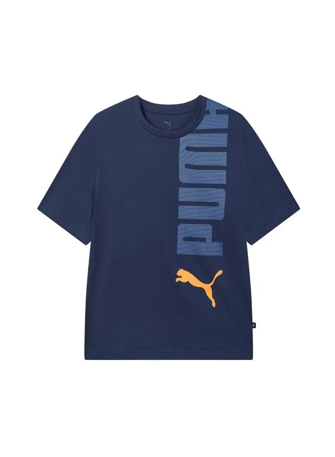 PUMA تي شيرت أساسي يناسب جميع المواسم، ملابس كاجوال بسيطة - Image 1