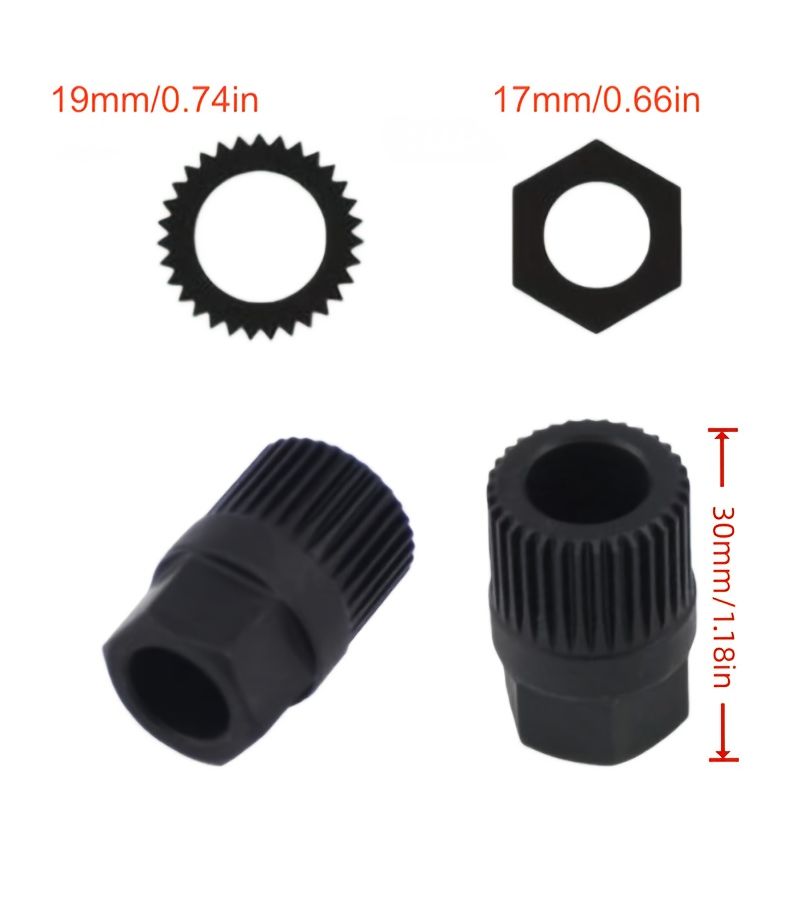 Alternator Decoupler Pulley Removal Tool 33 Teeth For Volkswagen Passat Golf Vento Volvo Ford Peugeot YG C25065 - Image 2