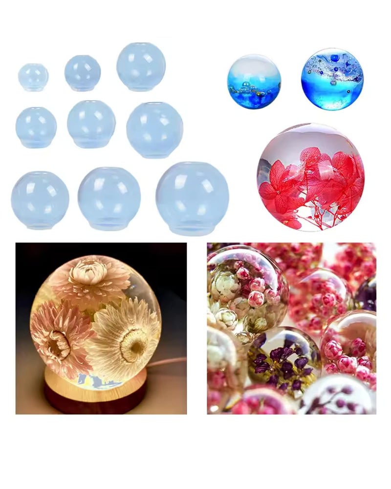 Snoogg snoogg Sphere Resin Mold Silicone,One-Piece Design Seamless 3D Round Ball for Resin Art (5.3 Cm) for epoxy Resin Casting by a Resin artiest  - Image 3