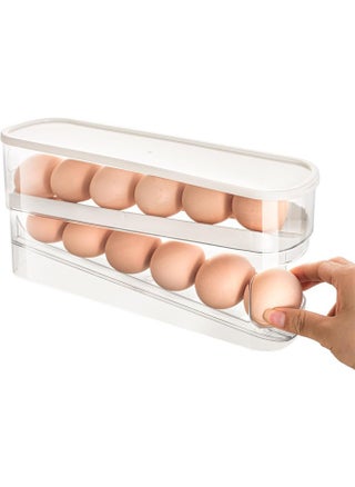 Egg Holder for Fridge, Auto Rolling Fridge Egg Organizer, Space Saving Eggs Dispenser for Refrigerator Storager, 2 Tiers Large Capacity Eggs Dispenser - pzsku/Z2CE0172DBA7FEB5791B6Z/45/_/1722505447/1d178158-85d7-435e-9fe9-7638ac39be83