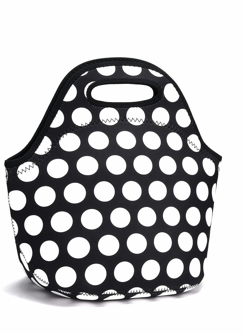 KASTWAVE Lunch Bag, Neoprene Bags Thermal Insulated Tote, Kids, Reusable Washable Picnic, Premium Stitching, Outside Pocket, for Men Womens  - Image 1