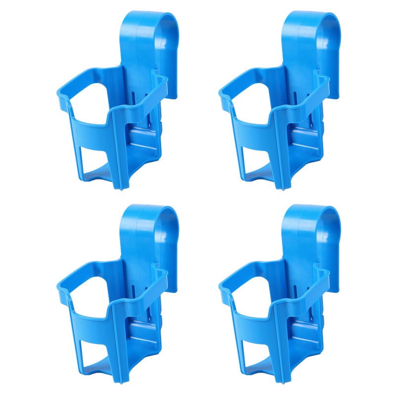 Pool Cup Holder Prevent Spill Poolside Drink Holder Above Ground Pool Accessories for Round Pool Bar Top Rails 4Pcs, Square - Image 1