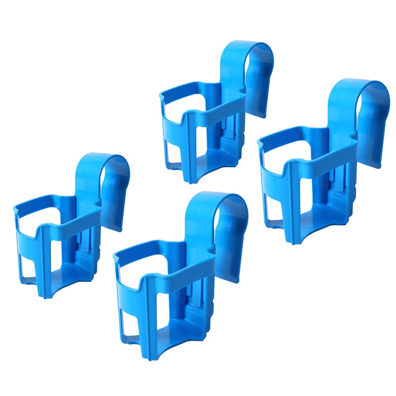 Pool Cup Holder Prevent Spill Poolside Drink Holder Above Ground Pool Accessories for Round Pool Bar Top Rails 4Pcs, Square - Image 5