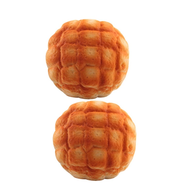 Realistic Slow Rebound Bread Model, 2pc Faux Food Decor For Home Restaurant Display - Image 2