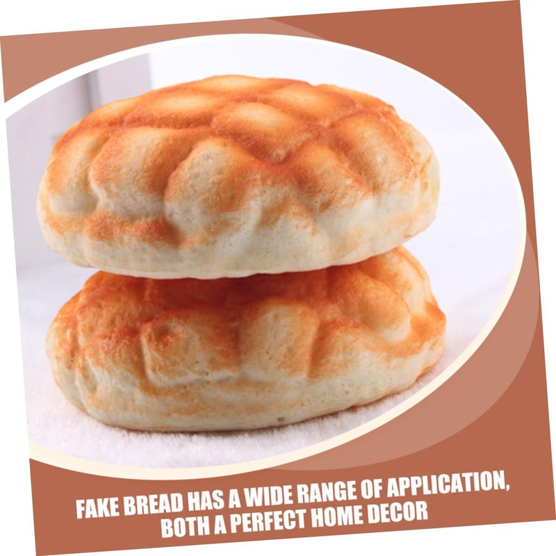 Realistic Slow Rebound Bread Model, 2pc Faux Food Decor For Home Restaurant Display - Image 5