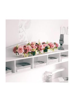 General Clear Acrylic Flower Vase - Rectangular Floral Centerpiece for Dining Table, 9.8 Inch Long Rectangle Decorative Modern Vase for Home Decor  - Image 4