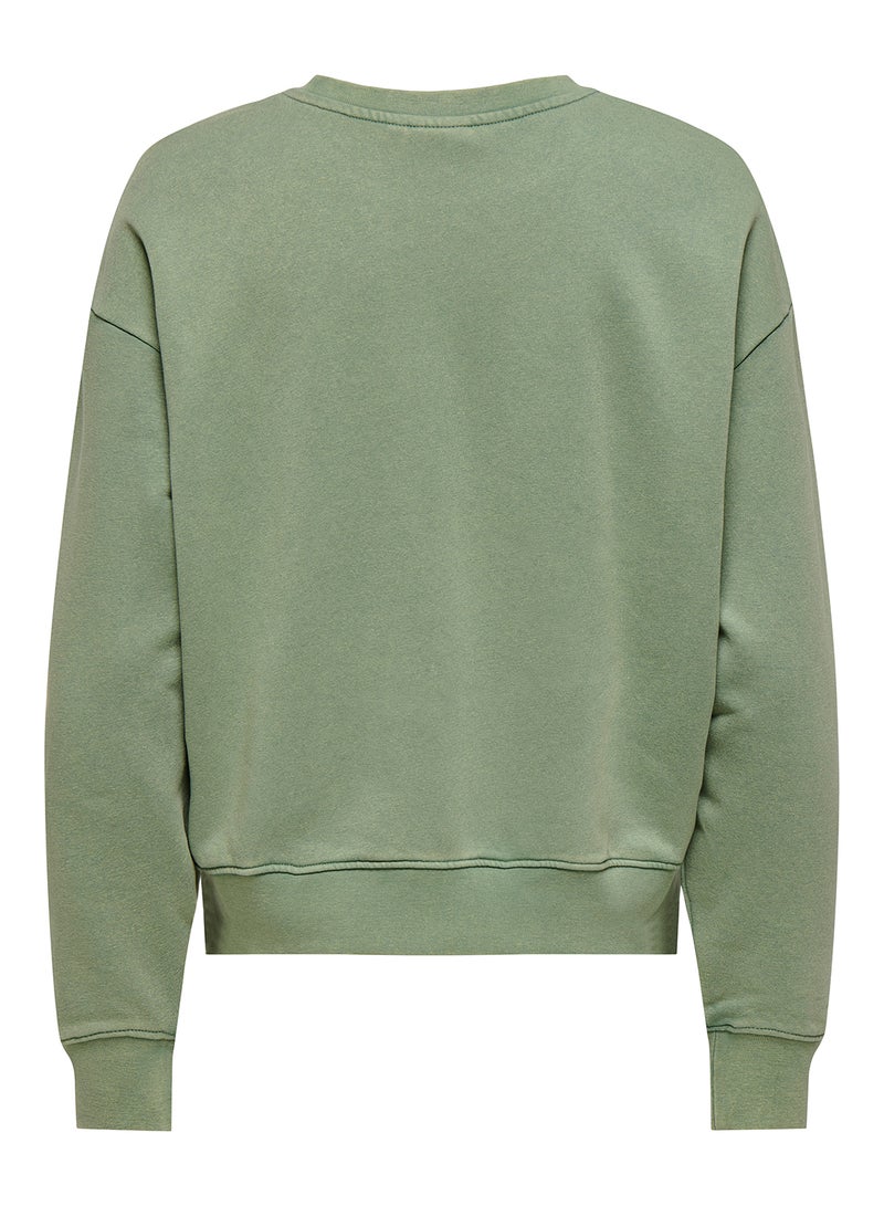 ONLY Onlinda L/S O-Neck Box Cc Swt - Image 2