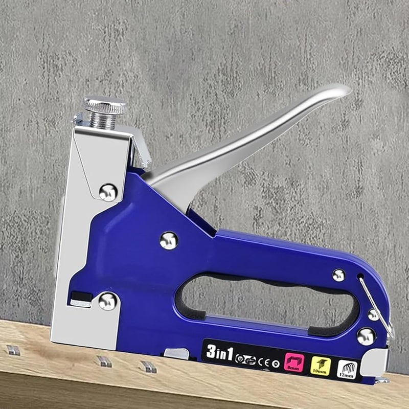 Heavy Duty Stapler High Capacity Manual Dispenser 3000 Staples for Carpentry Construction DIY - Image 3