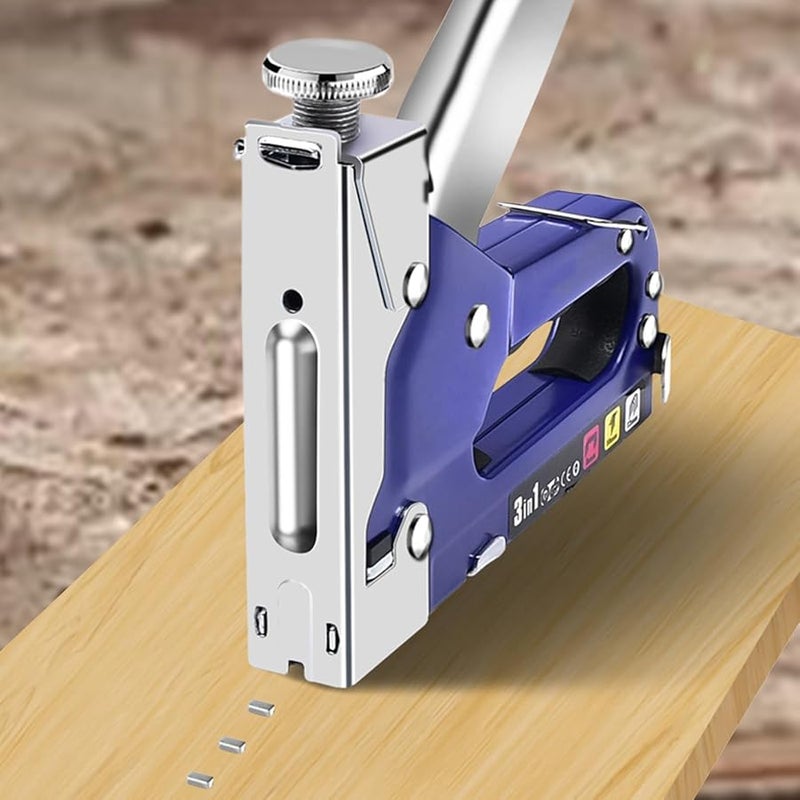 Heavy Duty Stapler High Capacity Manual Dispenser 3000 Staples for Carpentry Construction DIY - Image 2
