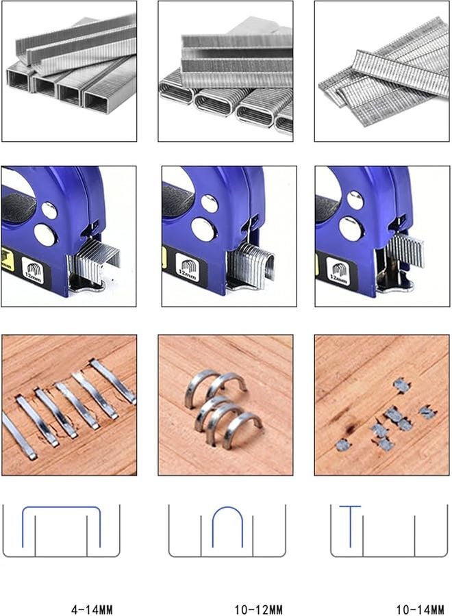 Heavy Duty Stapler High Capacity Manual Dispenser 3000 Staples for Carpentry Construction DIY - Image 4