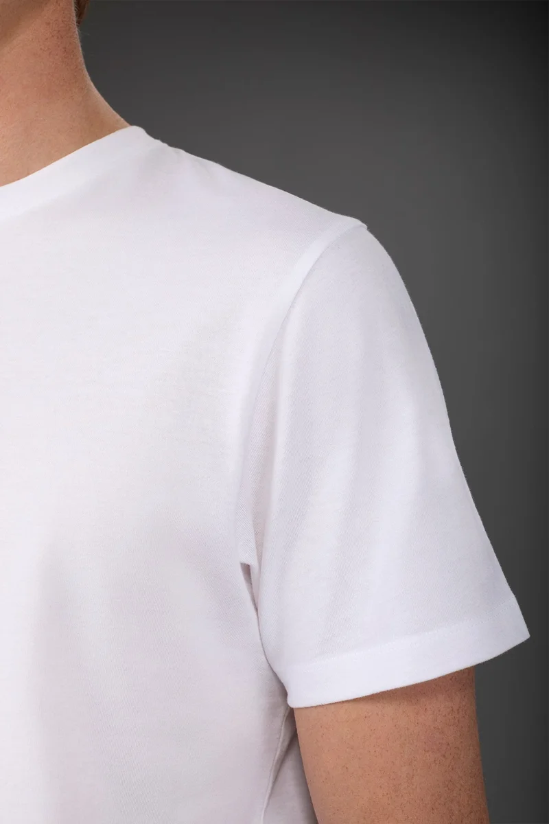 Doppelganger White Men's short-sleeved T-shirt in 100% cotton jersey - White for Men | Best Price UAE