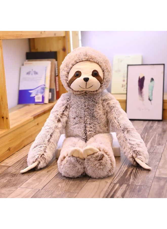 Generic - Simulation Sloth Plug Sloth Doll Cute Sloth Plush Toy Funny Doll-Specifications:Mixed Bag-Color:70cm Light Brown 350g - Image 1