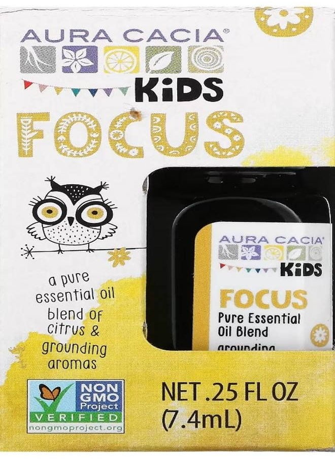 Aura Cacia Kids Pure Essential Oil Blend Focus 0.25 fl oz 7.4 ml  - Image 2