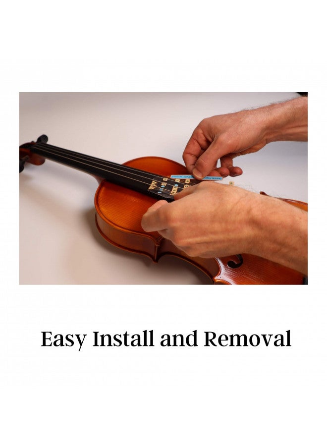 FFG NOTE THE DIFFERENCE Fantastic Finger Guide for Violins Kids/Adult Beginner | Stringed Musical Instruments | Fingerboard and Fretboard Stickers for Learning All Notes | Play or Fiddle, 4/4-Size  - Image 1