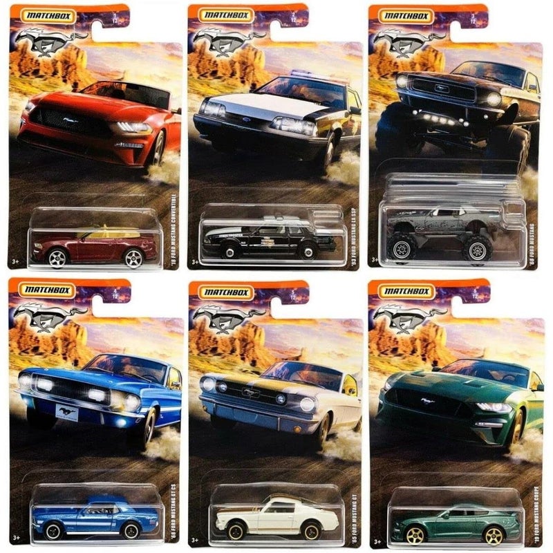 Matchbox 2020 Ford Mustang Special Edition Series Set of 6 Vehicles - Image 2