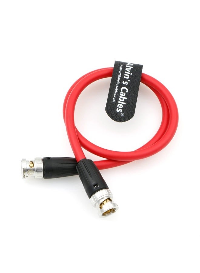 Alvin's Cables 12G BNC-Coaxial-Cable HD SDI BNC Male to Male Original Cable for 4K Video Camera 50CM|19.7inches RED - Image 1