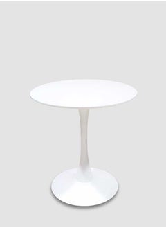 Jilphar Furniture Café Restaurant Dining Table HDF Top and White Gloss Legs 70 Día