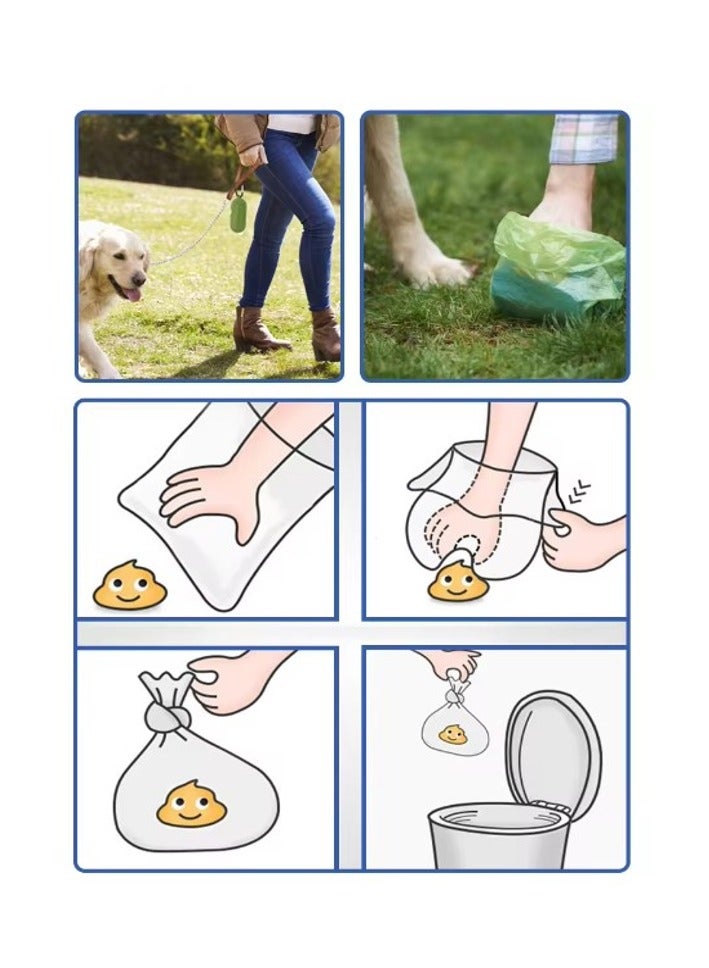 17 لفة من أكياس فضلات الكلاب القابلة للتحلل الحيوي - 255 كيسًا سميكًا مقاومًا للتسرب للاستخدام مرة واحدة للحيوانات الأليفة - صديق للبيئة للكلاب والقطط والجراء - Image 2